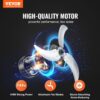 VEVOR 24" Industrial Drum Fan, 8700 CFM High Velocity Floor Fan with 3-Speed Control, 360° Tilt & 0-2h Timer for Warehouse, Workshop, Factory, Basement