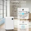 PLUSCENT 32 Pint Dehumidifier for Basement, 2500 sq.ft Dehumidifiers for Home with Drain Hose, 3 Modes, Auto Defrost, 24H Timer, Quiet Smart Humidity Control for Large Room, Bedroom, Bathroom, RV
