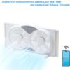 Comfort Zone 9-Inch Smart WiFi Twin Window Fan – 3-Speed Dual Blade Fan with App & Voice Control, Reversible Exhaust, Cooling & Circulate Modes, Expandable 23.5" to 37", Bug Screen