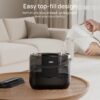 Dreo Humidifiers for Bedroom, 4L Top Fill for Large Room, 36H Runtime, 28 dB Quiet Supersized Cool Mist Air Humidifier for Baby Nursery, Plants, Indoor, Night Light, Easy to Clean & Fill, Black