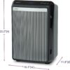 Winix 9800 4-Stage True Hepa Air Purifier with WiFi and PlasmaWave, 500 Sq Ft,Black,Large