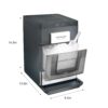 Frigidaire Gallery, 33 Lbs. Countertop Ice Maker, Nugget Shaped Ice, Stainless Steel Trim (Black)