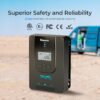 Renogy Rover 30A 12V/24V Auto DC Input MPPT Solar Charge Controller Parameter Adjustable LCD Display Solar Panel Regulator fit for Gel Sealed Flooded and Lithium Battery, Rover 30A,Black