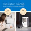 hOmeLabs Dehumidifier 7,000 Sq Ft 50 Pint (MAX 120 Pint at 95°F, 90% RH) | WIFI + Upgraded Advanced Humidity & Moisture Control, Quiet, Efficient, Auto Shut-off, Ideal for Home, Basement, Office