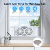 shinic Window Fan, 2026 Updated Quiet Window Exhaust Fan. Reversible Airflow, 9" Blades, Full Remote Control, 3 Functions 3 Speeds. Adjustable Width 23.8"-37", for Bathroom & Kitchen, ETL Certified shinic Window Fan, 2026 Updated Quiet Window Exhaust Fan. Reversible Airflow, 9" Blades, Full Remote Control, 3 Functions 3 Speeds. Adjustable Width 23.8"-37", for Bathroom & Kitchen, ETL Certified