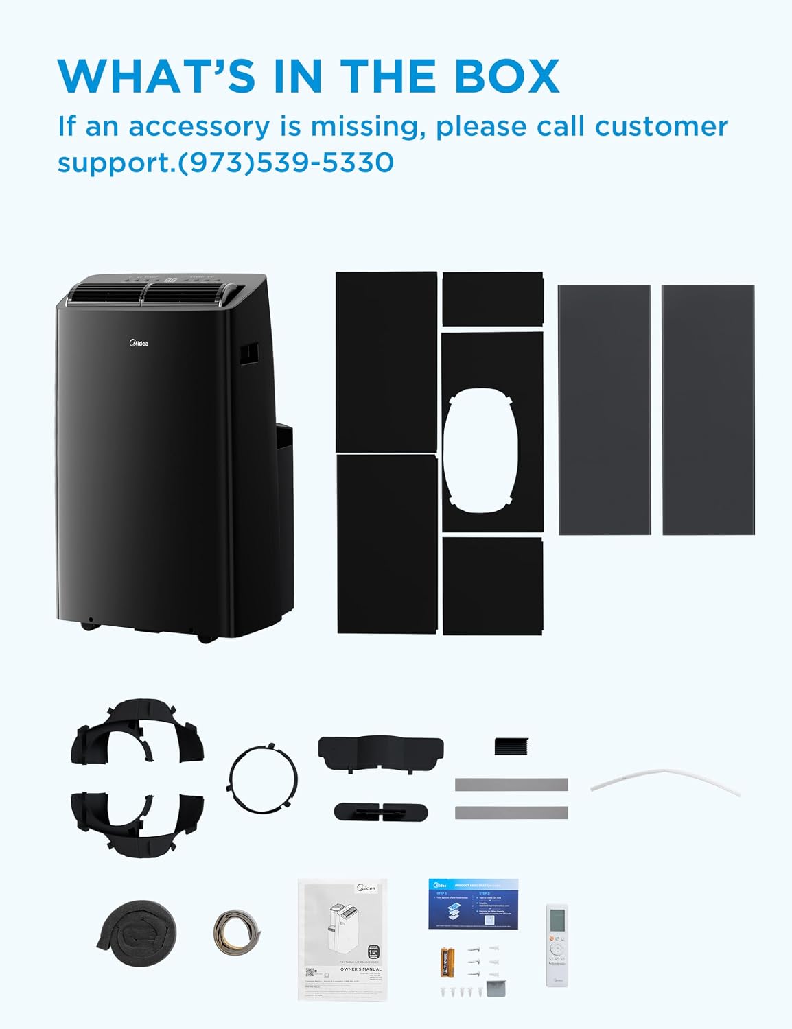 Midea Duo 14,000 BTU (12,000 BTU SACC) High Efficiency Inverter Ultra Quiet Portable Air Conditioner, with Heat up to 550 Sq. Ft., Works with Alexa/Google Assistant, with Remote Control & Window Kit" Midea Duo 14,000 BTU (12,000 BTU SACC) High Efficiency Inverter Ultra Quiet Portable Air Conditioner, with Heat up to 550 Sq. Ft., Works with Alexa/Google Assistant, with Remote Control & Window Kit" - Image 10