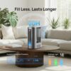 DREO 6L Smart Humidifiers for Bedroom, Warm & Cool Mist for Large Room | 60-Hour Quiet Runtime, 500ML/H Output, Smart Humidity Sensor, Indicator Light, App Control, Works with Alexa & Google, Silver