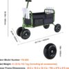 VEVOR Fishing Cart, 300 lbs Load Capacity, Foldable Fish and Marine Cart with Four 11" Big Wheels Rubber Balloon Tires, Heavy-Duty Steel Pier Wagon Trolley with 8 Rod Holders for Picnic VEVOR Fishing Cart, 300 lbs Load Capacity, Foldable Fish and Marine Cart with Four 11" Big Wheels Rubber Balloon Tires, Heavy-Duty Steel Pier Wagon Trolley with 8 Rod Holders for Picnic