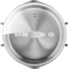 Jamie Oliver by T-fal Cooks Smart 10-Piece Stainless Steel Cookware Set | Stainless steel interior, Thermo-Fusion induction base, Oven safe to 500°F, Dishwasher safe, Heat indicator included