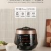 CUCKOO High Pressure Rice Cooker 6-Cup Uncooked / 12-Cup Cooked with Nonstick Inner Pot, Versatile Rice Maker with 12 Menu Options and Steam Plate, Fuzzy Logic Tech, Voice Guide, Black (CRP-P0609S)