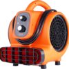 VEVOR Air Mover, 1/4 HP 1000 CFM Carpet Dryer for Cooling and Ventilating, Portable Floor Blower Fan with 4 Blowing Angles and Time Function, for Janitorial, Home, Commercial Use VEVOR Air Mover, 1/4 HP 1000 CFM Carpet Dryer for Cooling and Ventilating, Portable Floor Blower Fan with 4 Blowing Angles and Time Function, for Janitorial, Home, Commercial Use