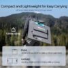 Renogy 100 Watt Solar Panel, N-Type 100W Portable Solar Panels w/Kickstands, Foladable 25% High Efficiency Solar Charger for Power Station, USB-A&Type-C Output, for Camping, RV, SUV, Off-Grid Outdoor