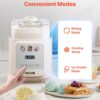 VEVOR Upright Automatic Ice Cream Maker with Built-in Compressor, 1 Quart No Pre-freezing Gelato Maker & Frozen Yogurt Machine, 4 Modes Electric Sorbet-Maker, Compressor Ice Cream Machine for Home