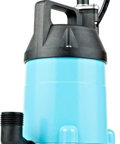 Little Giant 6-MSP 115 Volt, 1/3 HP, 2130 GPH Manual Aluminum Utility Pump with 10-Ft. Cord, Blue, 14942783