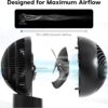 IRIS USA WOOZOO Air Circulator Fan with Remote, Oscillating Table Fan, 8 Speeds, 82ft Max Air Distance, 65° Tilt, Ultra Quiet DC Motor, Small Desk Fan for Bedroom, Office, Dorm, Black IRIS USA WOOZOO Air Circulator Fan with Remote, Oscillating Table Fan, 8 Speeds, 82ft Max Air Distance, 65° Tilt, Ultra Quiet DC Motor, Small Desk Fan for Bedroom, Office, Dorm, Black