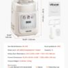 VEVOR Upright Automatic Ice Cream Maker with Built-in Compressor, 1 Quart No Pre-freezing Gelato Maker & Frozen Yogurt Machine, 4 Modes Electric Sorbet-Maker, Compressor Ice Cream Machine for Home