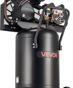 VEVOR 20 Gallons Air Compressor, 2HP 6.5SCFM at 90PSI, Max 135PSI Pressure Oil-Lubricated Air Compressor Tank,Portable on Wheels for Auto Repair,Tire Inflation,Spray Painting,Woodwork Nailing,120V