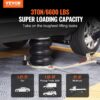 VEVOR Air Jack, 3T / 6600 lbs Triple Bag Air Jack, Airbag Jack with Six Steel Pipes, Lift up to 17.7 inch/450 mm, 3-5 s Fast Lifting Pneumatic Jack, with Long Handles for Car, Garage, Repair
