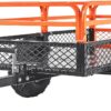 VEVOR ATV UTV Trailer Tow Behind Dump Cart | 1500lbs Capacity, 15 Cubic Feet, Heavy Duty, For Lawn Mower Tractor, Yard Garden Use