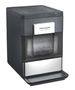 Frigidaire Gallery, 33 Lbs. Countertop Ice Maker, Nugget Shaped Ice, Stainless Steel Trim (Black)