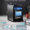 EUHOMY Nugget Ice Maker Countertop, 40Lbs/24H Pebble Ice Maker Machine, Self-Cleaning Countertop Sonic Ice Makers with Ice Scoop&Basket, Pellet Ice Maker Machine for Home/Kitchen/Office