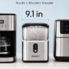 EUHOMY Nugget Ice Maker Countertop, Ready in 7 Mins, 35Lbs/24H Pebble Ice Maker Machine, Self-Cleaning Countertop Sonic Ice Makers with Ice Scoop&Basket, Pellet Ice Maker for Home, Stainless Steel
