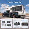 Renogy 200W Portable Solar Panel Blanket, 25% High Efficiency N-Type Foldable Solar Charger for Power Station, Lightweight 8-Fold Space Save, USB-A Type-C Output, For Camping, RV, Pickup Truck, Marine