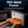 Chefman Countertop Microwave Oven 0.7 Cu. Ft., 700 Watts with 10 Power Levels, 6 Cooking Presets with One-Touch Express Cook, Eco Mode, Child Safety Lock, & Mute Button - Black Chefman Countertop Microwave Oven 0.7 Cu. Ft., 700 Watts with 10 Power Levels, 6 Cooking Presets with One-Touch Express Cook, Eco Mode, Child Safety Lock, & Mute Button - Black