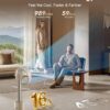 DREAME Bladeless Tower Fan for Bedroom, Smart Standing Fan with 270° Spatial Airflow for Whole-Room Circulation, 59ft/s High Velocity, 10 Speeds 3 Modes, Temperature-Adaptive Airflow, MF10-Beige