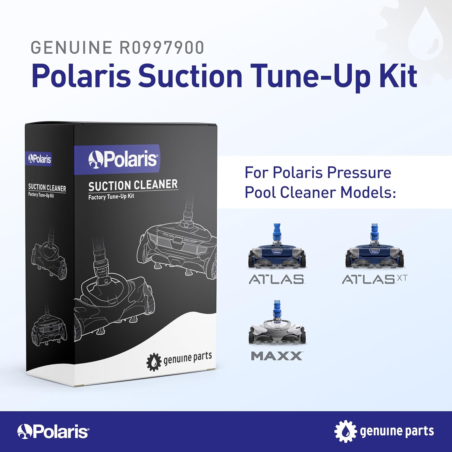 Polaris Genuine Parts Suction Cleaner Tune Up Kit, R0997900 | Compatable with Polaris Models Atlas, Atlas XT, MAXX Polaris Genuine Parts Suction Cleaner Tune Up Kit, R0997900 | Compatable with Polaris Models Atlas, Atlas XT, MAXX - Image 2