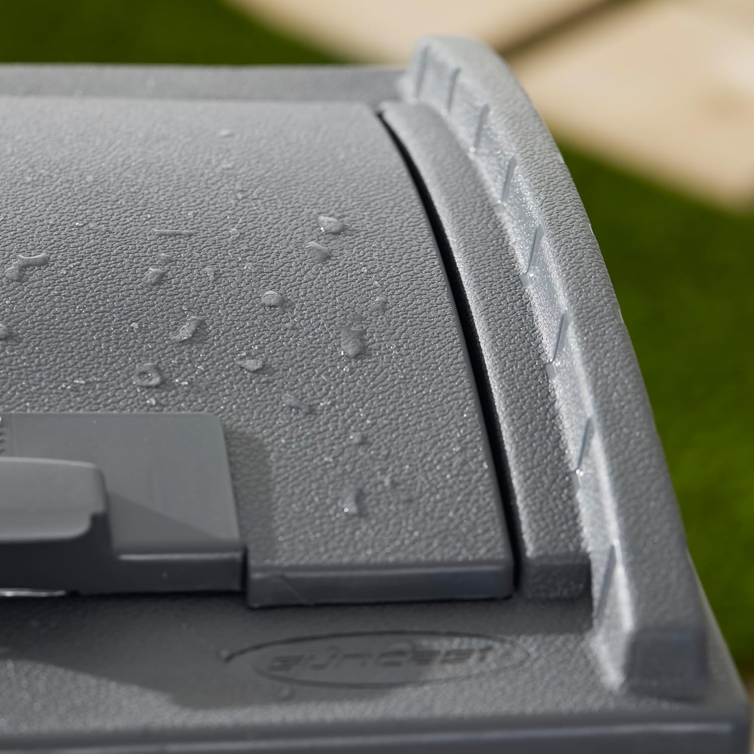 Suncast Outdoor Trash Hideaway, Resin Refuse Container w/Lid, Cyberspace, 30 Gallon Capacity - Stylish Concealed Waste Storage for Patio, Backyard, Deck or Garden, Use 30-33 Gal. Garbage Can Liners Suncast Outdoor Trash Hideaway, Resin Refuse Container w/Lid, Cyberspace, 30 Gallon Capacity - Stylish Concealed Waste Storage for Patio, Backyard, Deck or Garden, Use 30-33 Gal. Garbage Can Liners - Image 9