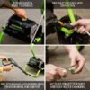 Greenworks 2000 PSI (1.1 GPM Max) Electric Power Washer (25°, 40°, Soap Nozzle) For Use On Decks, Fences, Concrete Patios, Sidewalks & More. Medium-Duty