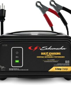 Schumacher Electric 6A Car Battery Charger and Maintainer, 3-in-1 Solution, for 6V/12V Power Sport, Automotive, and Marine Batteries, SC1320