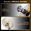 CAMMOO 18 Inch Wall Mount Fan Oscillating, 600D Oxford Cover & Wired Remote | Extended 3.3ft Wired Remote & 6.6ft Power Cord Wall Fan, 3-Speed High Velocity Wall Mounted Fan, for Garage, Workshop CAMMOO 18 Inch Wall Mount Fan Oscillating, 600D Oxford Cover & Wired Remote | Extended 3.3ft Wired Remote & 6.6ft Power Cord Wall Fan, 3-Speed High Velocity Wall Mounted Fan, for Garage, Workshop
