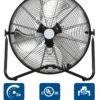 BILT HARD 4650 CFM 20" High Velocity Floor Fan, 3-Speed Heavy Duty Metal Fan with Wall-Mounting System, Industrial Shop Fan for Commercial, Garage, and Greenhouse