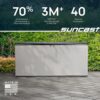 Suncast 160-Gal. Resin Extra-Large Outdoor Patio Deck Box with Pad-Lockable Lid, Modern Reeded Outdoor Patio Bench/Storage Box for Cushions, Garden Tools, and More, Iron Ore/French Gray Suncast 160-Gal. Resin Extra-Large Outdoor Patio Deck Box with Pad-Lockable Lid, Modern Reeded Outdoor Patio Bench/Storage Box for Cushions, Garden Tools, and More, Iron Ore/French Gray