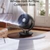 DREO Fan for Bedroom, Desk Air Circulator Fan with Remote, 11 Inch Table Fans for Whole Room, 65ft Powerful Airflow, 120° Vertical Manual +90° Oscillating, 4 Speeds, 8H Timer, 25dB Quiet Fan, Home
