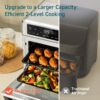 Cosori Air Fryer Oven, 13QT, 11-in-1, Rotisserie, Max 450°F, 6 Accessories | Small Footprint, Dual Heating Elements, Two-Level Cooking, 40% Faster Cooking, Dishwasher-Safe Removable Accessories