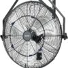 VEVOR Wall Mount Fan, 20 in Wall Mounted Hanging Fan with Mist, IP44-rated Protection, 3-Speed, Long Airflow Distance, Adjustable Rotation Angle, Powerful for Industry, Commercial, Garage, Workshop