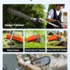 VEVOR Gas Hedge Trimmer, 2 Cycle Gas Power Handheld Hedge Trimmer, 5-in-1 63cc Cordless Weed Eater with Protective Gear Set, Includes Hedge and String Trimmer, Brush Cutter(3T & 40T Blades), Pole Saw