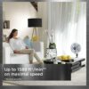 Rowenta, Desk Fan, Turbo Silence Table Fan, 12 Inches, Ultra Quiet Fan for Bedroom, Oscillating, Portable, 4 Speeds, Manual Turn Dial, White, Indoor, VU2730