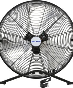 BILT HARD 4650 CFM 20" High Velocity Floor Fan, 3-Speed Heavy Duty Metal Fan with Wall-Mounting System, Industrial Shop Fan for Commercial, Garage, and Greenhouse