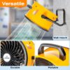 iLiving 16 in. Low Noise Turbo Fan 2687 CFM 3-Speed Portable Air Circulator for Shop, Office, Greenhouse, Home and Warehouse