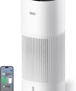 DREO Smart Evaporative Humidifier for Large Room up to 1000ft², 10L Tank | 800ml/h High Output Air Humidifiers for Bedroom, 50H Runtime with Precise Humidification for Plants, Home, Office, White