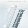 DREO Evaporative Air Swamp Cooler, 40” Standing Fans that Blow Cold Air, 80° Oscillating Bladeless Cooling Fan for Bedroom, Removable Water Tank, Ice Packs, Remote Control, 4 Speeds, 7H Timer, White