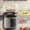 COMFEE' Rice Cooker, 14-in-1 Stainless Steel Multi Cooker, Slow Cooker, Steamer, Sauté, and Warmer, 5.3 QT, 20 Cups Cooked (10 Cups Uncooked), Brown Rice, Quinoa and Oatmeal