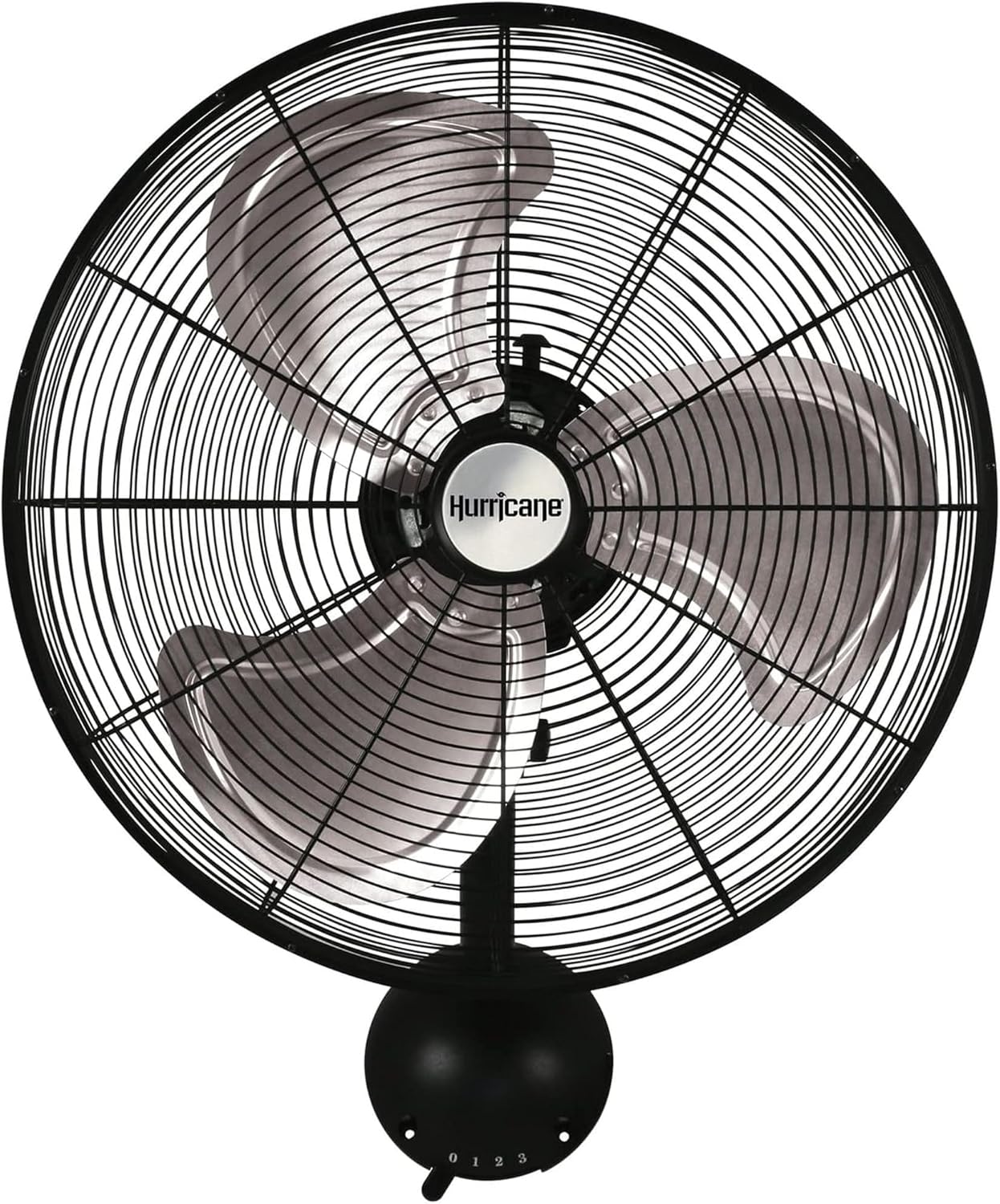Hurricane Pro High Velocity Oscillating Metal Wall Mount Fan w/ 3 Speeds, Black, 20" - Corded Electric Air Cooling Unit w/ Powerful 4500 CFM Airflow for Home, Garage, Gym, Workshop & Greenhouse Hurricane Pro High Velocity Oscillating Metal Wall Mount Fan w/ 3 Speeds, Black, 20" - Corded Electric Air Cooling Unit w/ Powerful 4500 CFM Airflow for Home, Garage, Gym, Workshop & Greenhouse - Image 8