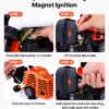 VEVOR 52cc Gas-Powered 6-in-1 Multi-Functional Trimmer - Hedge Trimmer, Brush Cutter, Weed Eater, Edger, Pole Saw & Chainsaw Pruner, EPA, CE & EMC Certified