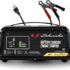 Schumacher Electric 50A 12V Car Battery Charger, Engine Starter & Maintainer - Fully Automatic Battery Charger for Cars, Trucks & RVs - 6A Charge/ 2A Maintain & 10A Boost Modes - SC1361