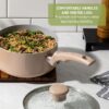 T-Fal Refresh Ceramic Nonstick Pots and Pans Set, 20-Piece, Mint Green | Recycled aluminum body, Thermo-Spot heat indicator, Oven safe to 350°F, No induction, Vented glass lids included